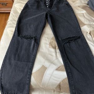 PACSUN DAD JEANS size 27 Black